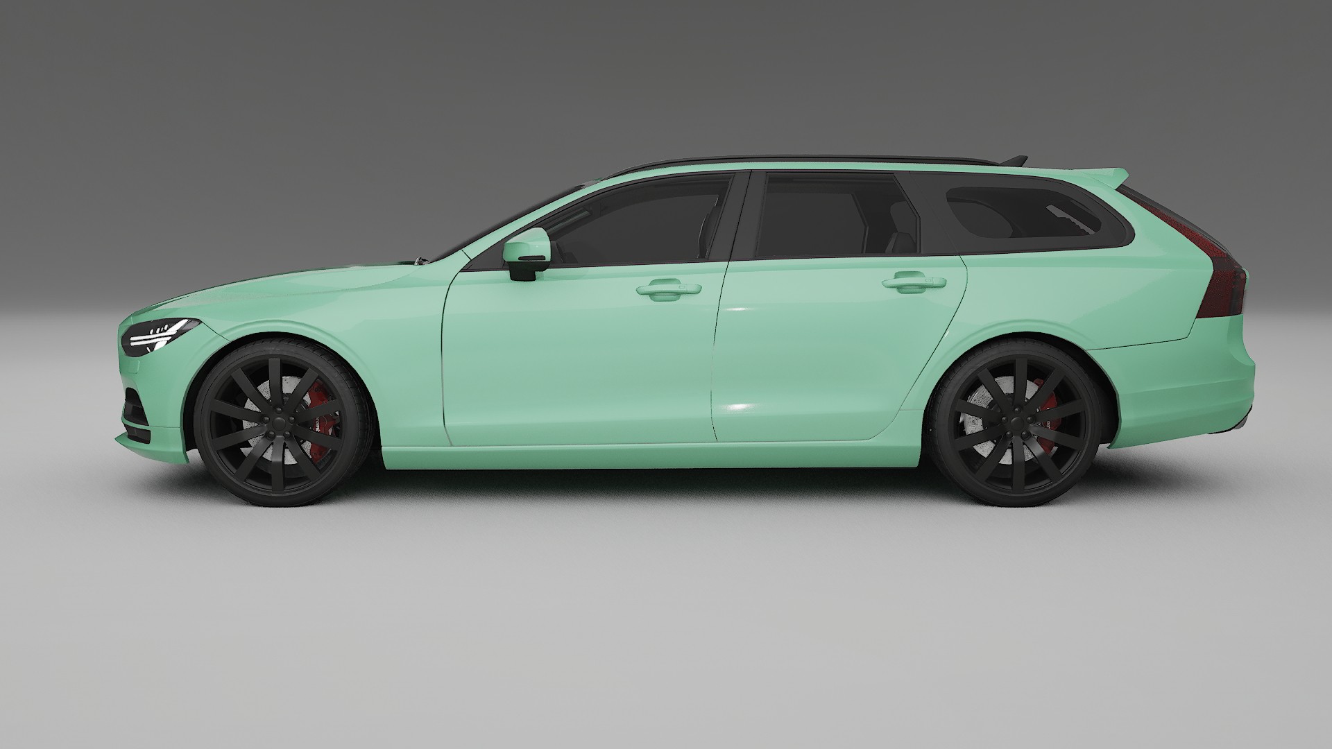 Volvo V90 P5 TPU Lackskyddsfilm | DUSTY Färgskiftande PPF – Komplett Förskuret Kit