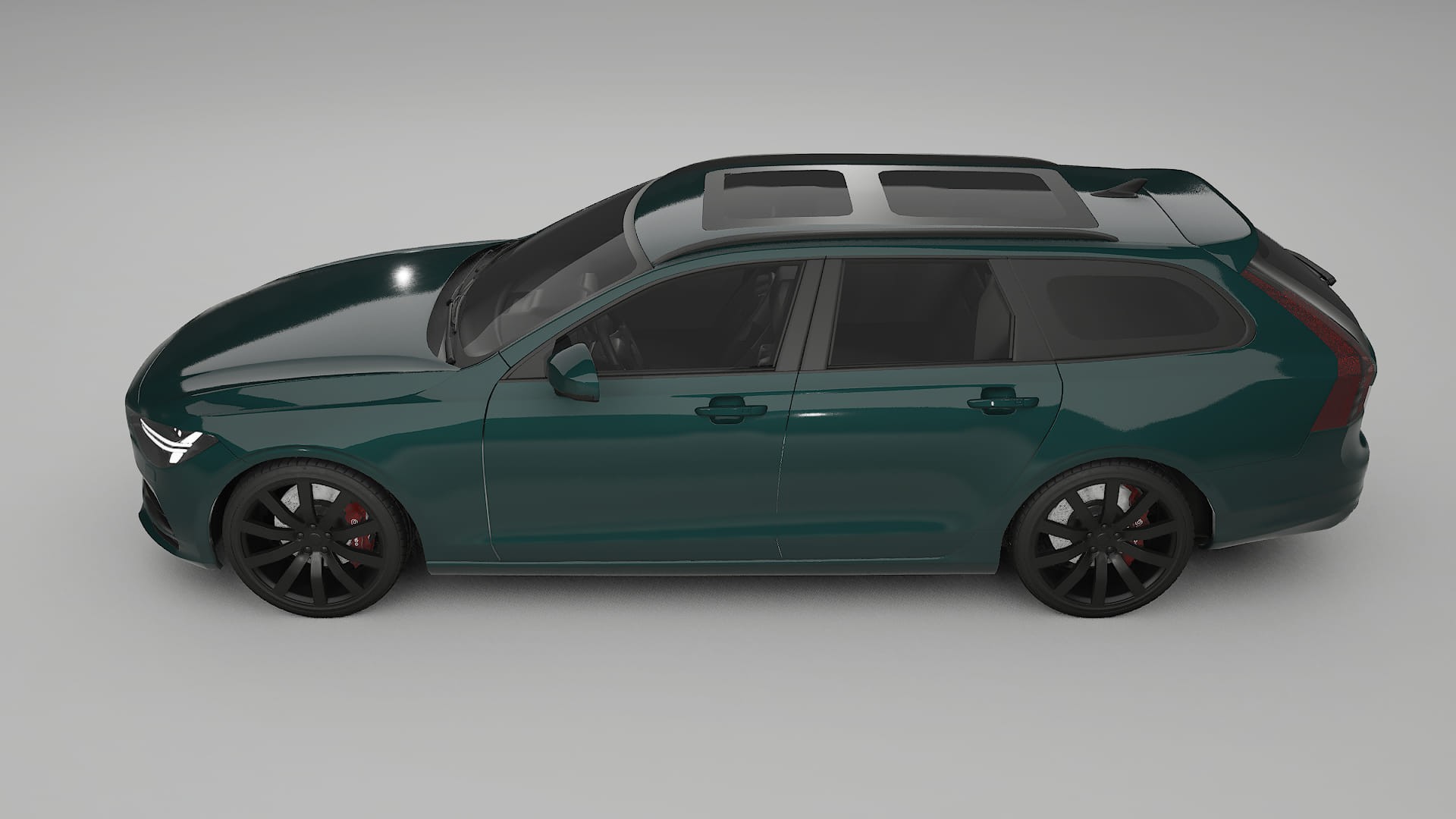 Volvo V90 P5 TPU Lackskyddsfilm | INFERNO Färgskiftande PPF – Komplett Förskuret Kit