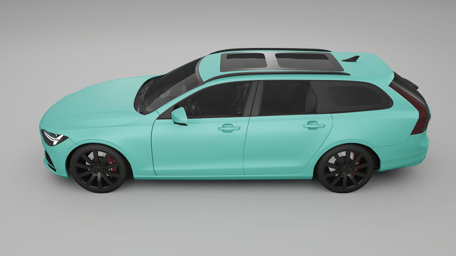 Volvo V90 P5 TPU Lackskyddsfilm | FROST Färgskiftande PPF – Komplett Förskuret Kit