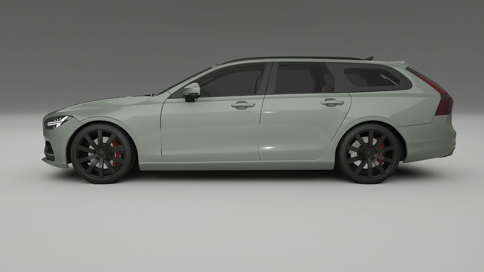 Volvo V90 P5 TPU Lackskyddsfilm | SLATE Färgskiftande PPF – Komplett Förskuret Kit