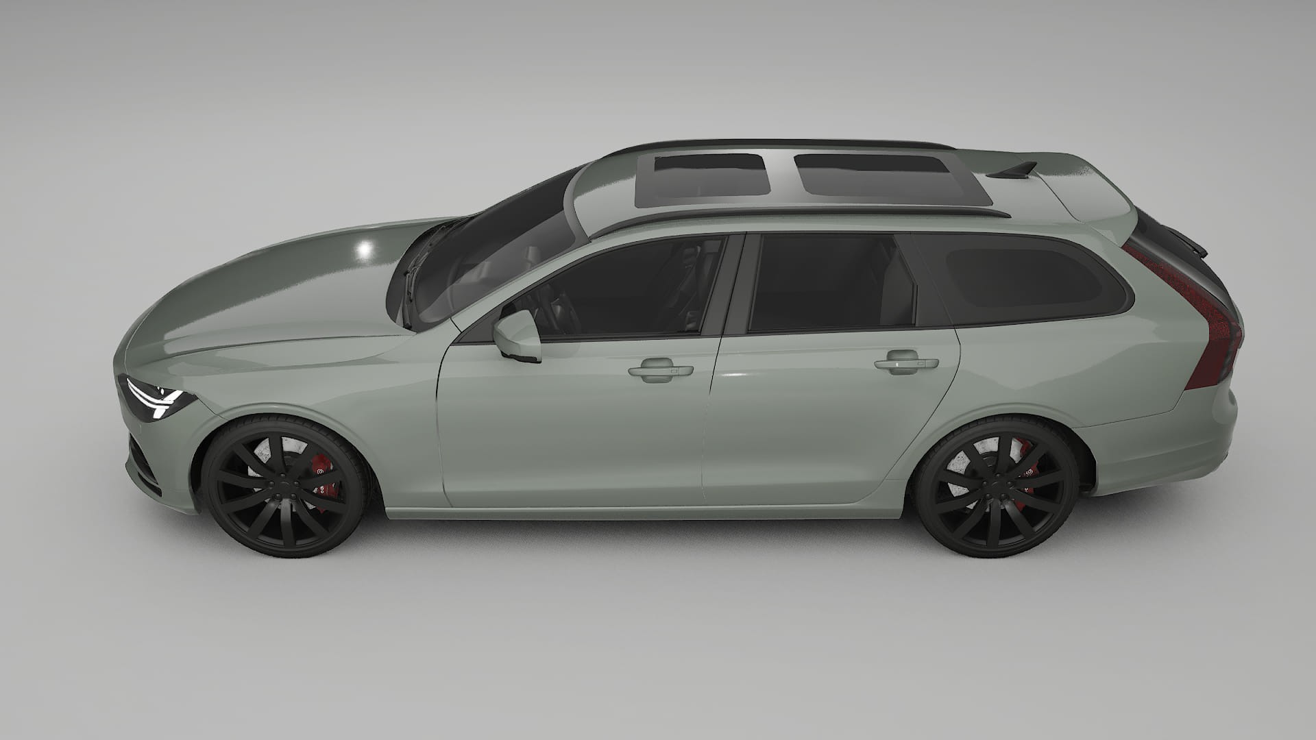 Volvo V90 P5 TPU Lackskyddsfilm | SLATE Färgskiftande PPF – Komplett Förskuret Kit