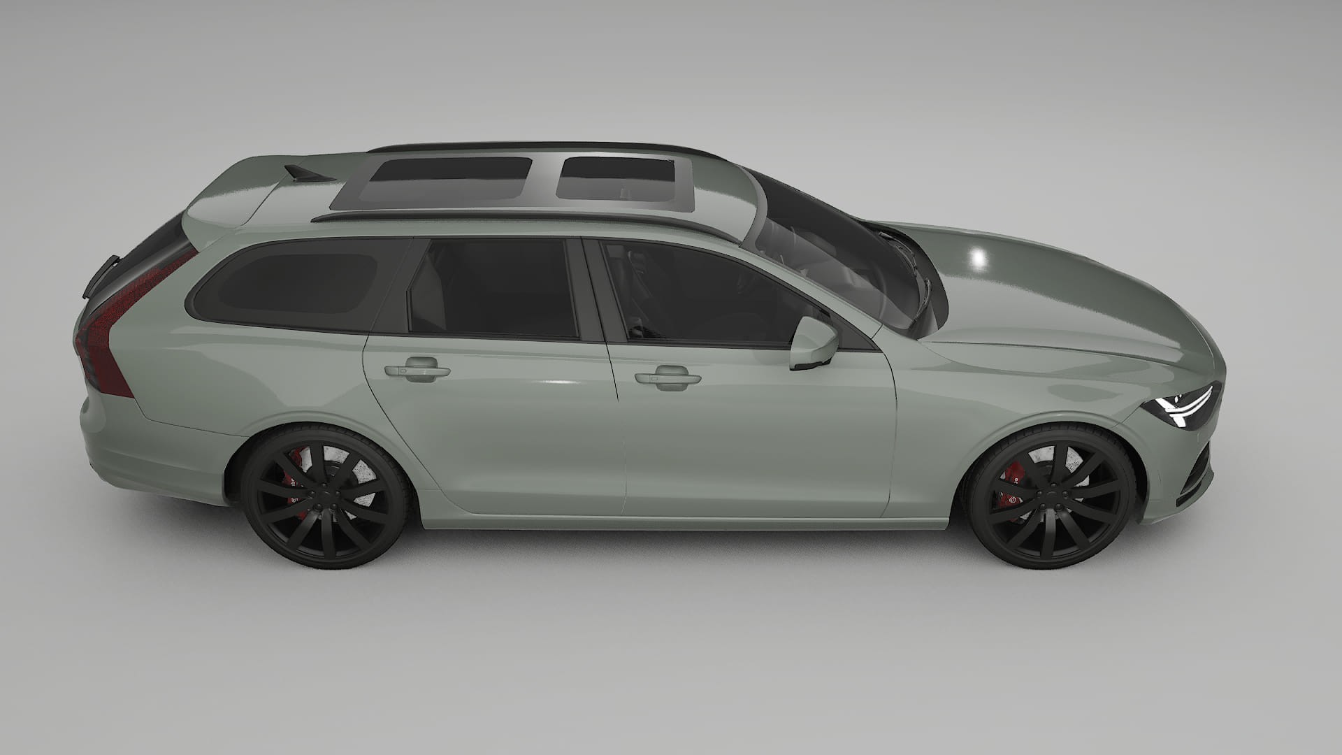 Volvo V90 P5 TPU Lackskyddsfilm | SLATE Färgskiftande PPF – Komplett Förskuret Kit
