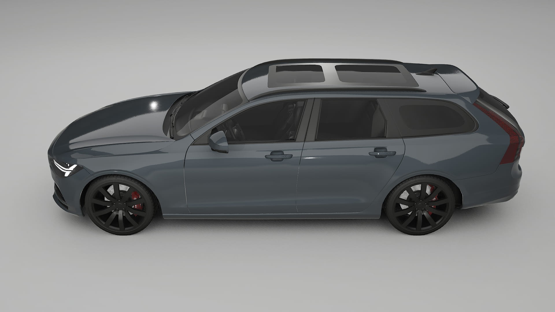 Volvo V90 P5 TPU Lackskyddsfilm | GRANITE Färgskiftande PPF – Komplett Förskuret Kit