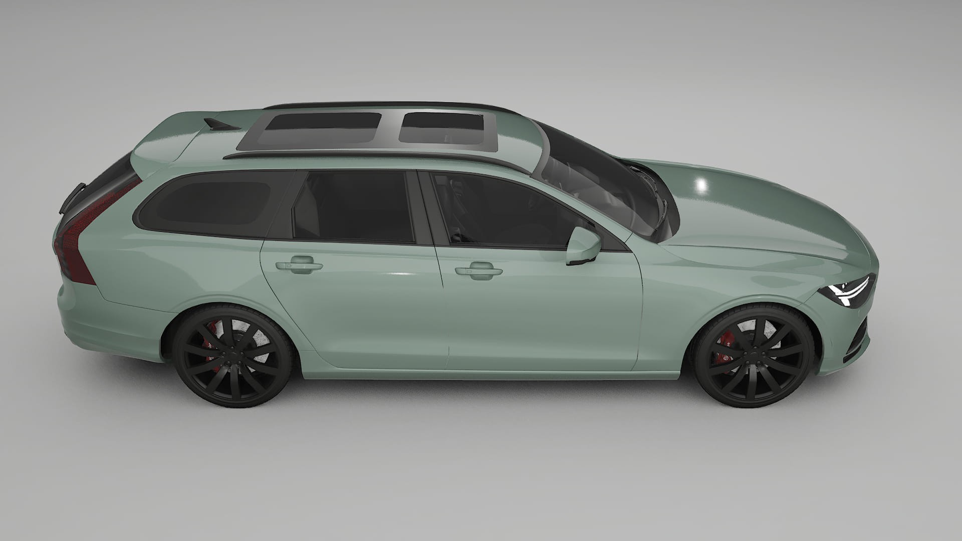 Volvo V90 P5 TPU Lackskyddsfilm | CINDER Färgskiftande PPF – Komplett Förskuret Kit