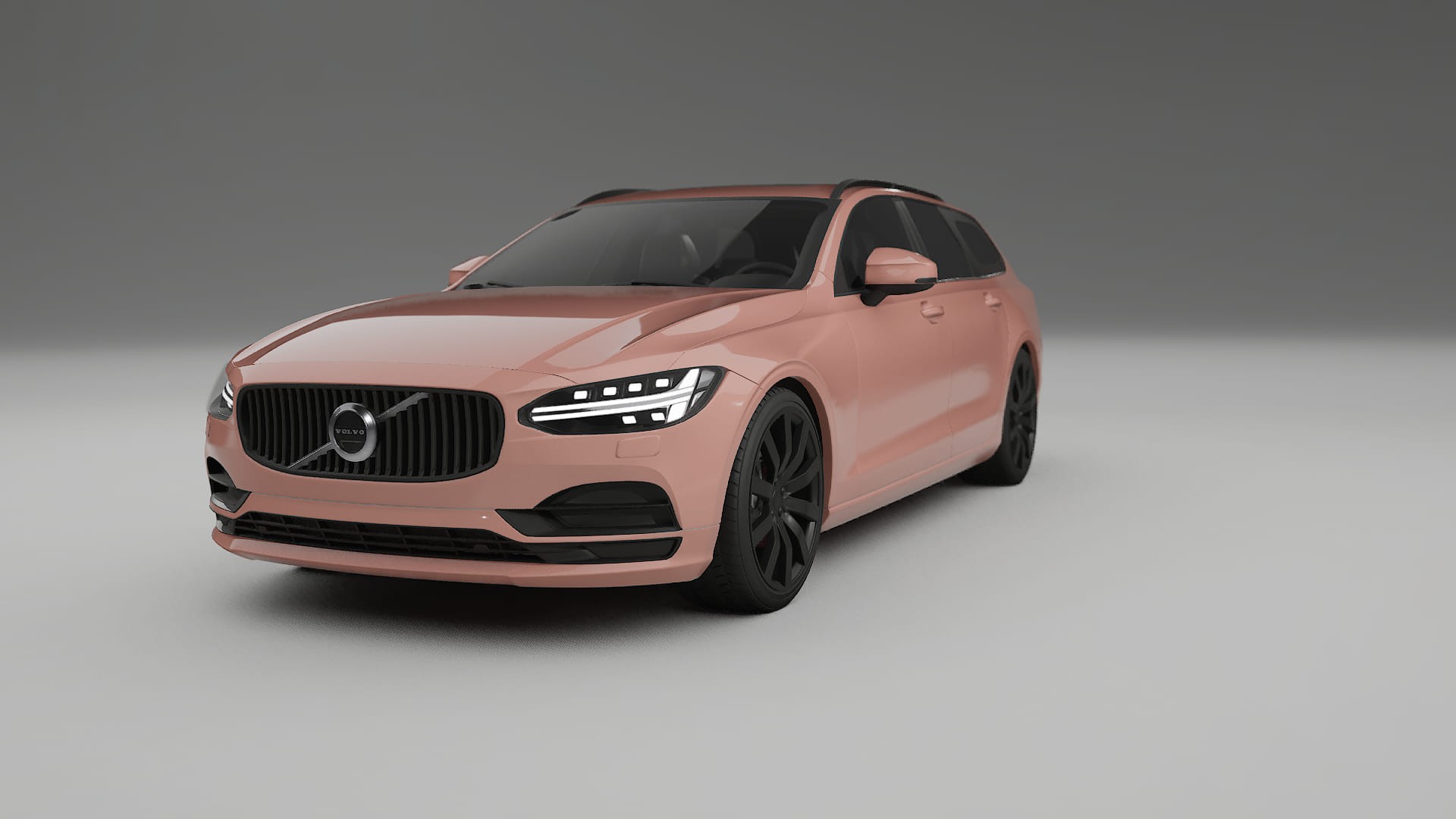 Volvo V90 P5 TPU Lackskyddsfilm | BLUSH Färgskiftande PPF – Komplett Förskuret Kit