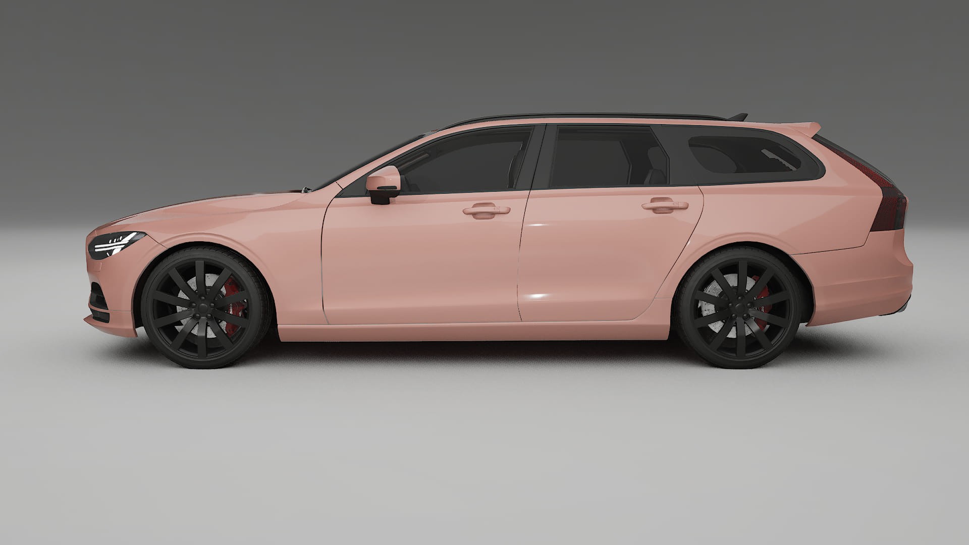 Volvo V90 P5 TPU Lackskyddsfilm | BLUSH Färgskiftande PPF – Komplett Förskuret Kit