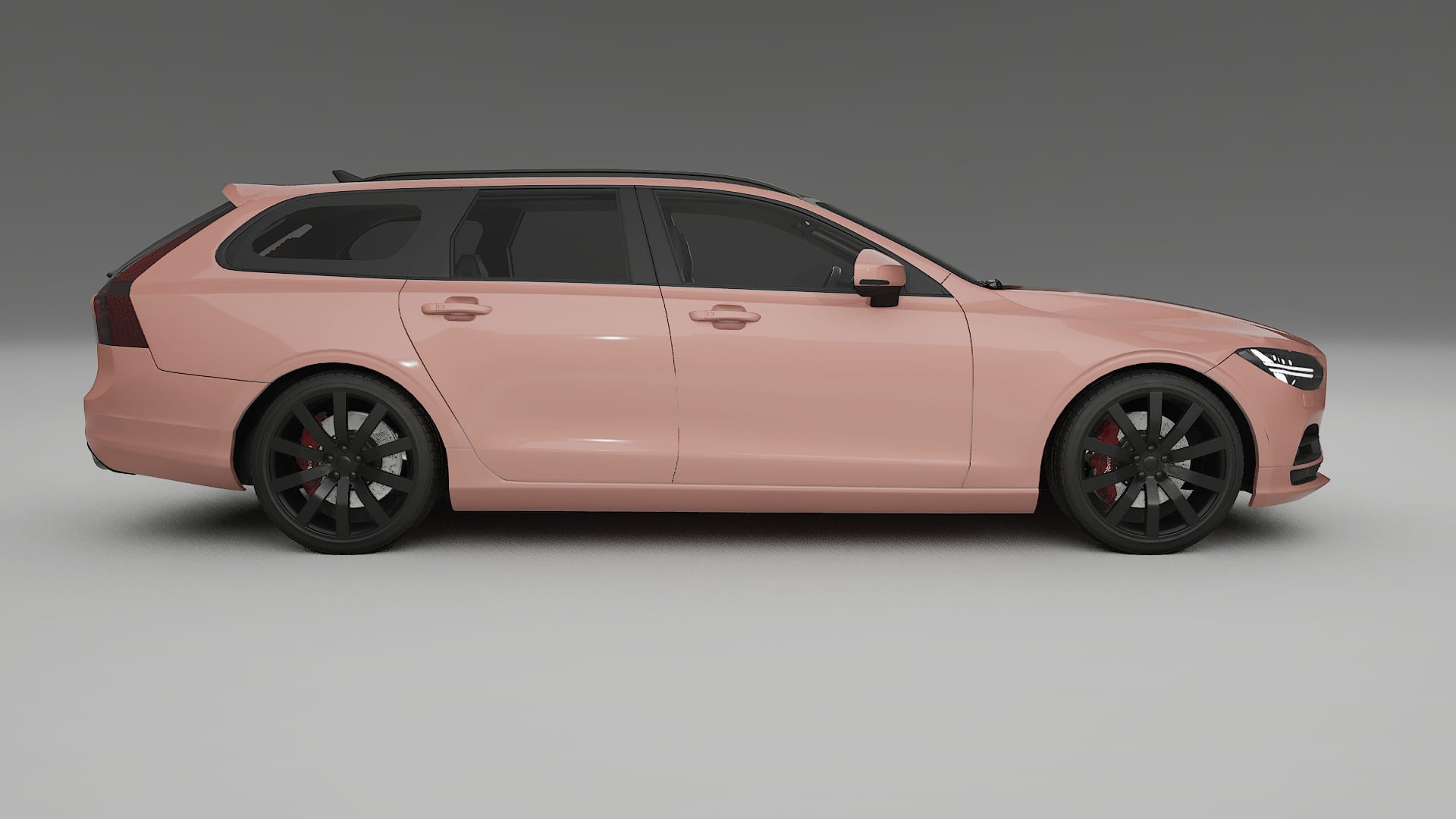 Volvo V90 P5 TPU Lackskyddsfilm | BLUSH Färgskiftande PPF – Komplett Förskuret Kit