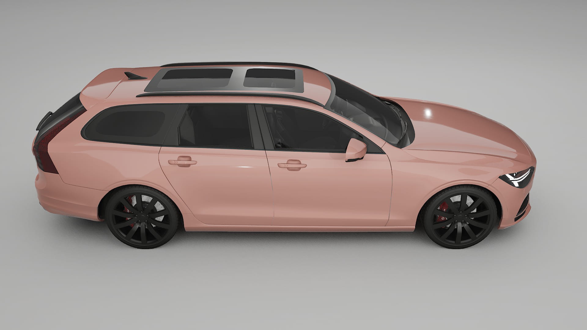 Volvo V90 P5 TPU Lackskyddsfilm | BLUSH Färgskiftande PPF – Komplett Förskuret Kit