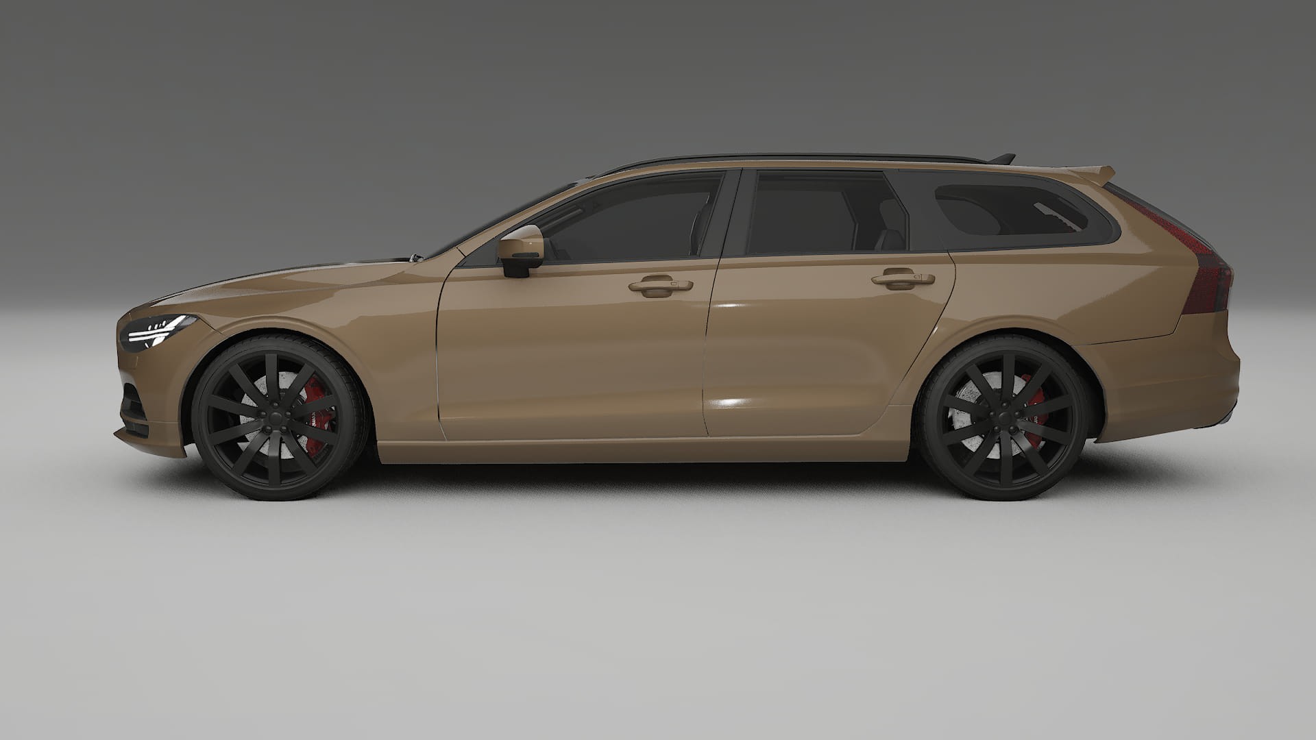 Volvo V90 P5 TPU Lackskyddsfilm | SAHARA Färgskiftande PPF – Komplett Förskuret Kit