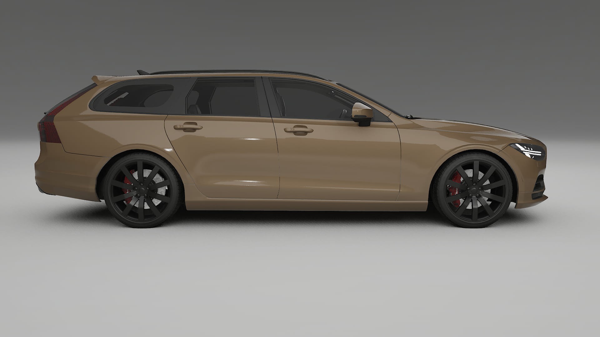 Volvo V90 P5 TPU Lackskyddsfilm | SAHARA Färgskiftande PPF – Komplett Förskuret Kit