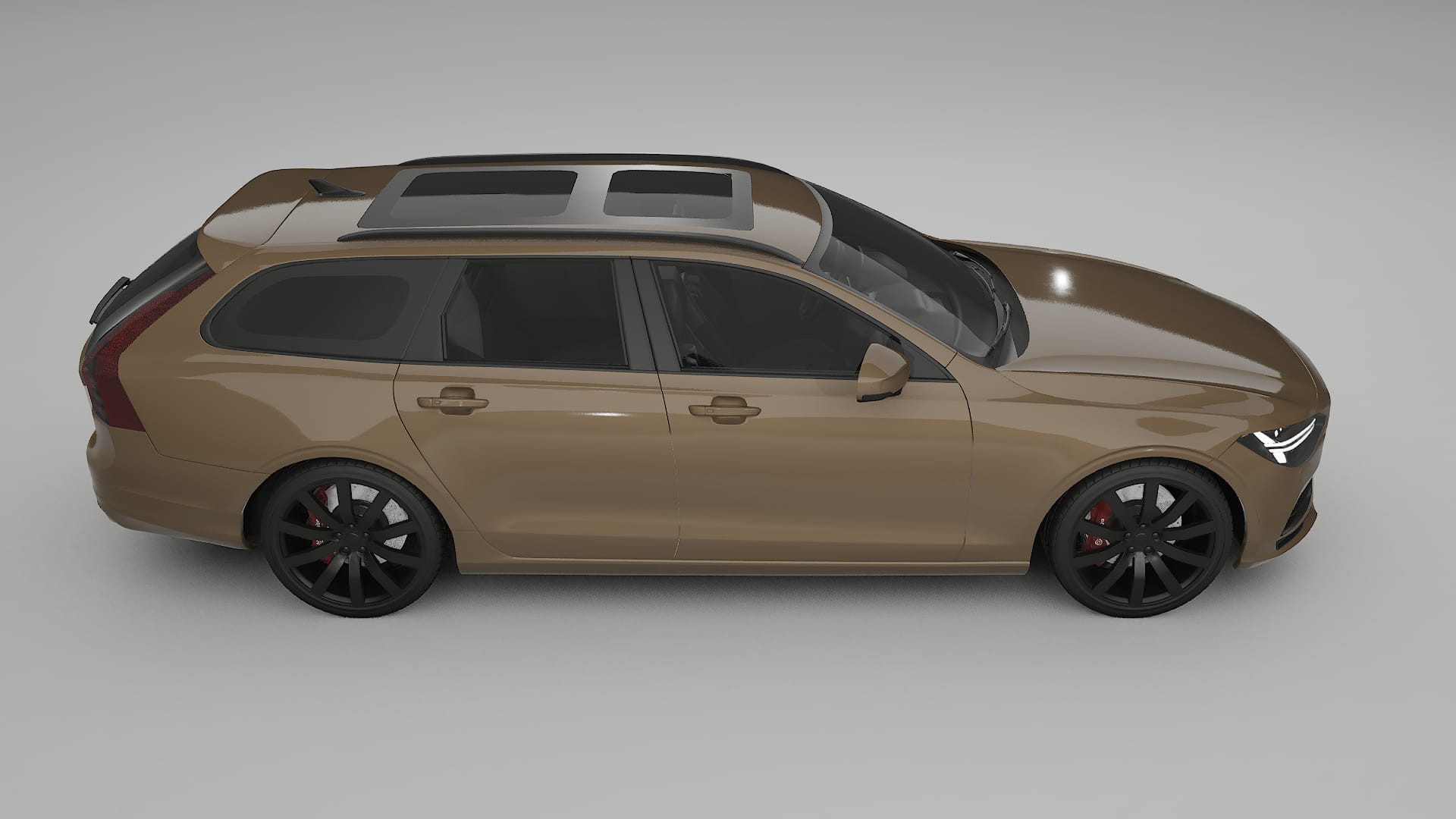 Volvo V90 P5 TPU Lackskyddsfilm | SAHARA Färgskiftande PPF – Komplett Förskuret Kit