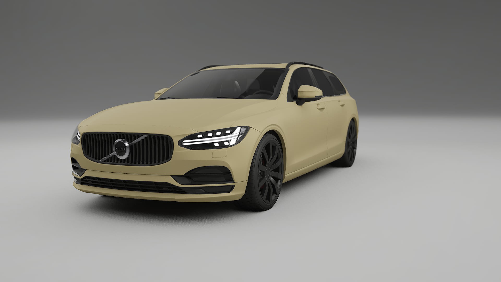 Volvo V90 P5 TPU Lackskyddsfilm | SAND Färgskiftande PPF – Komplett Förskuret Kit