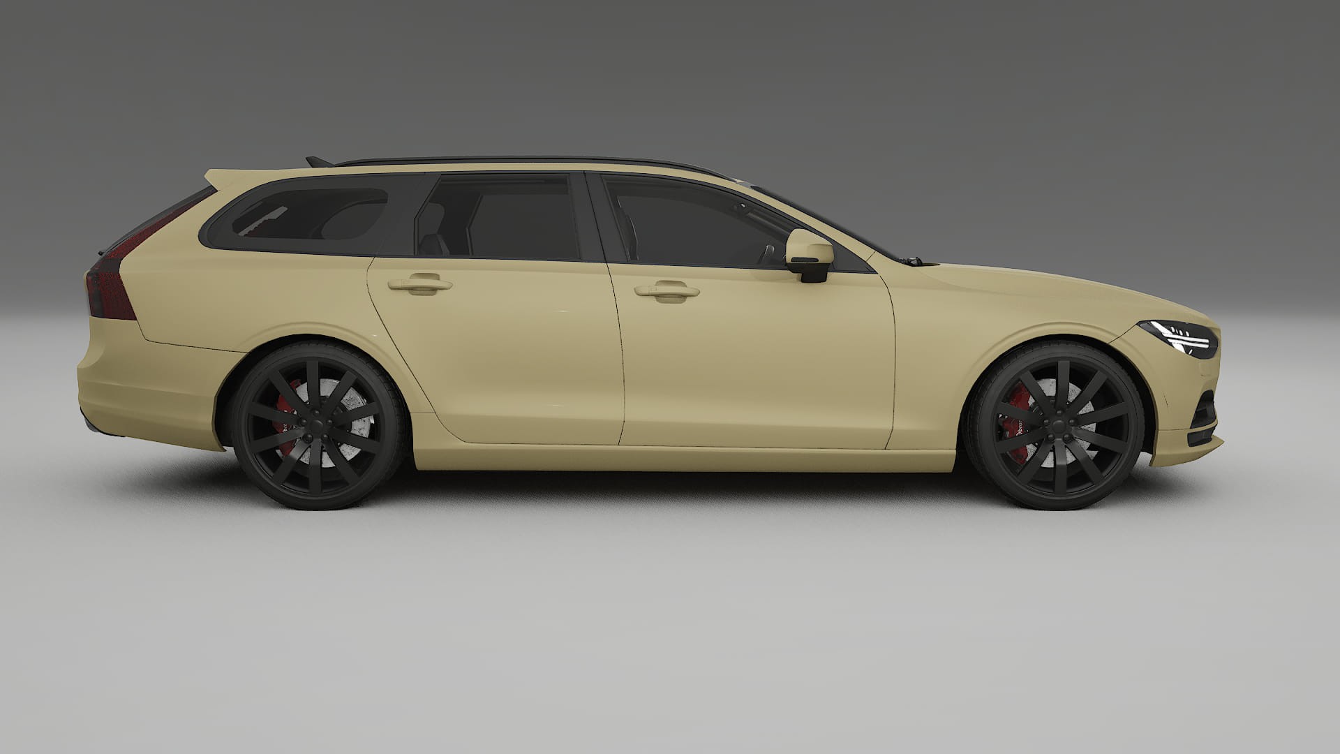 Volvo V90 P5 TPU Lackskyddsfilm | SAND Färgskiftande PPF – Komplett Förskuret Kit