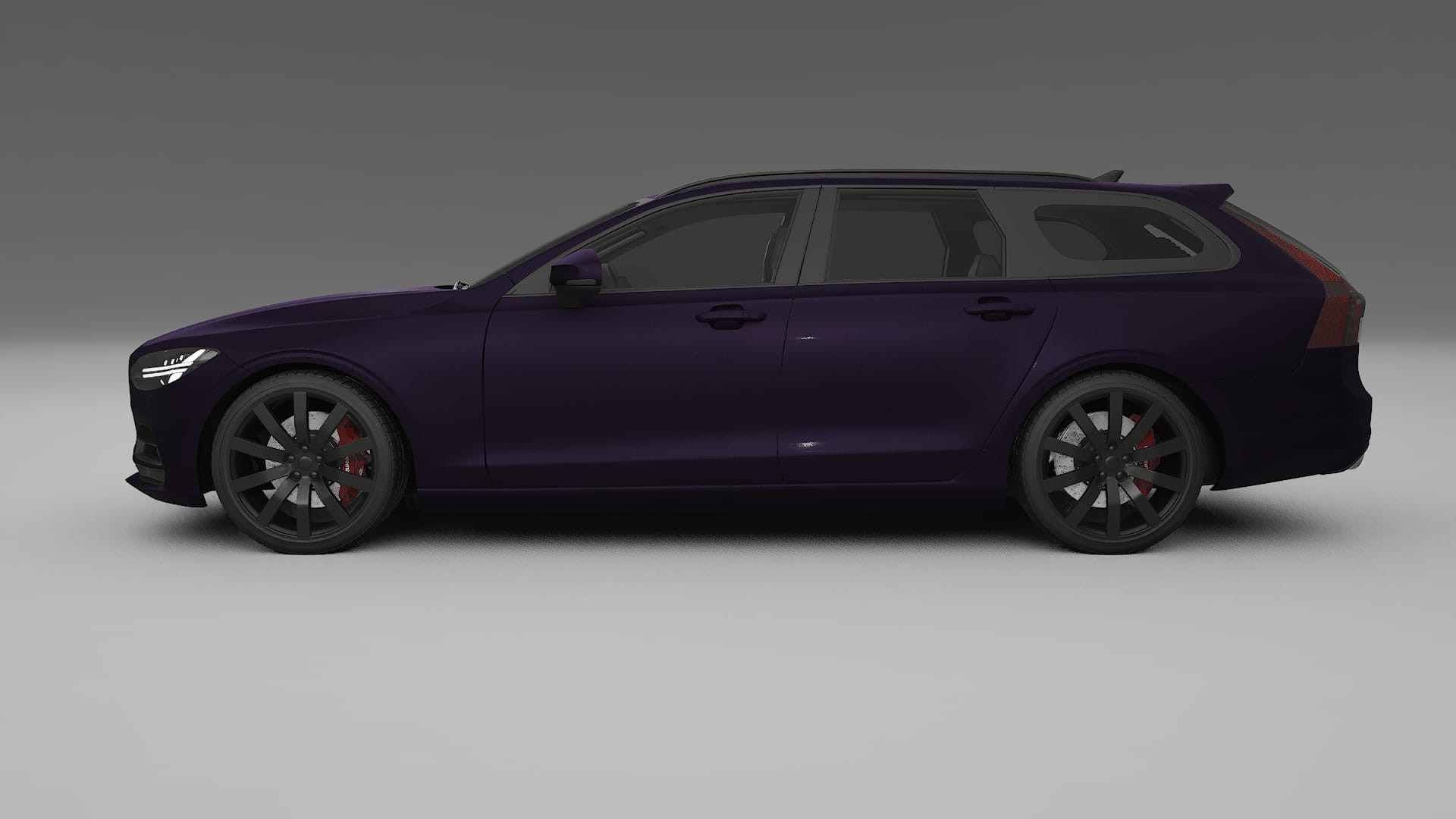 Volvo V90 P5 TPU Lackskyddsfilm | VIOLET Färgskiftande PPF – Komplett Förskuret Kit