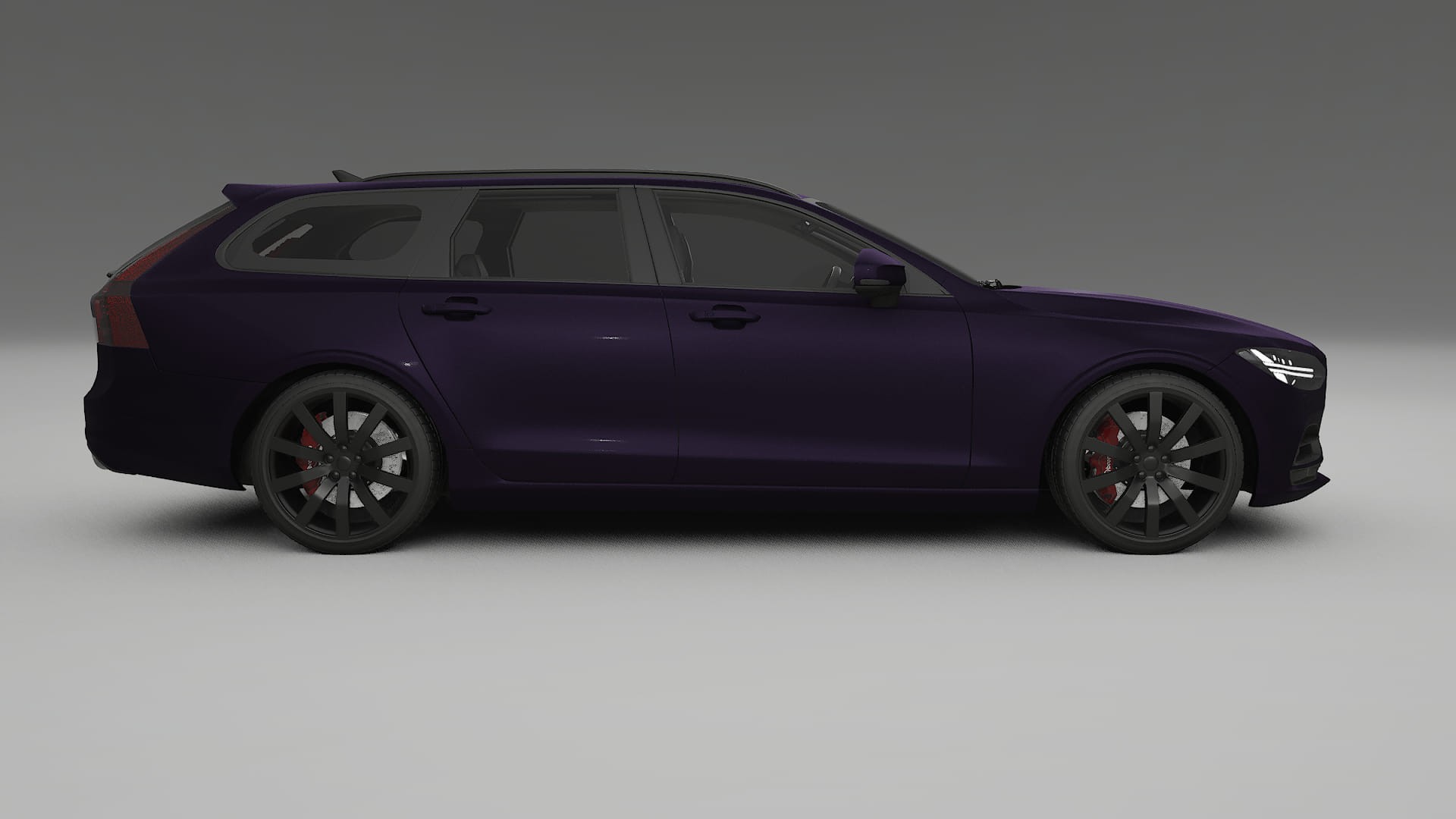 Volvo V90 P5 TPU Lackskyddsfilm | VIOLET Färgskiftande PPF – Komplett Förskuret Kit