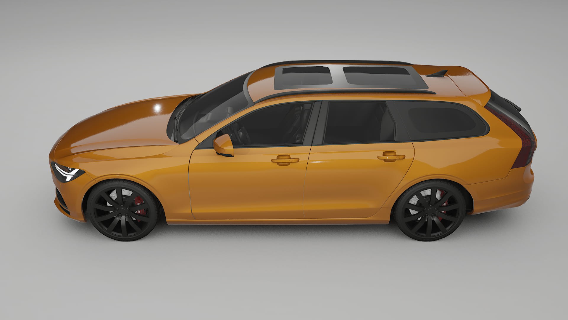 Volvo V90 P5 TPU Lackskyddsfilm | DAISY Färgskiftande PPF – Komplett Förskuret Kit