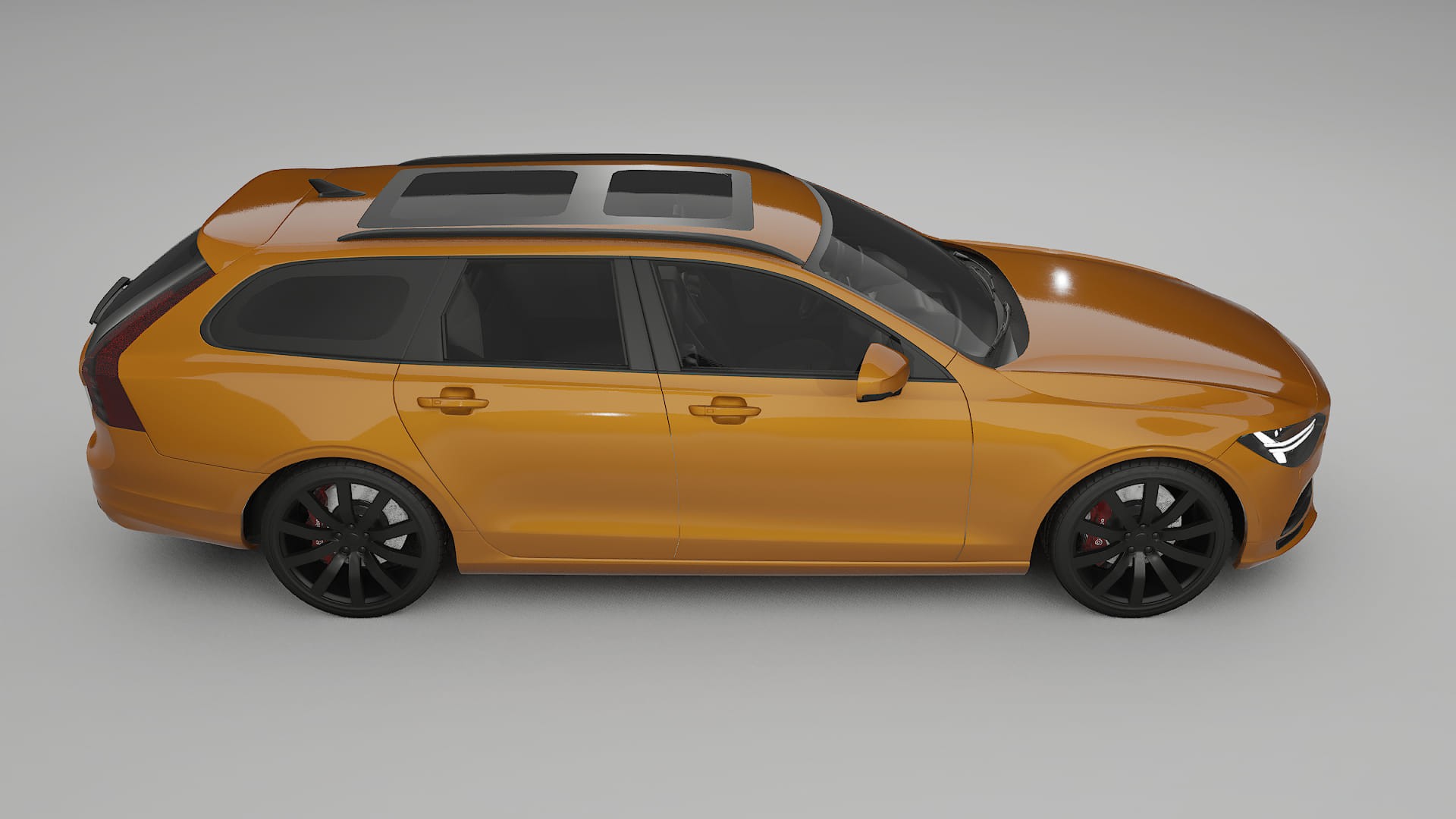 Volvo V90 P5 TPU Lackskyddsfilm | DAISY Färgskiftande PPF – Komplett Förskuret Kit