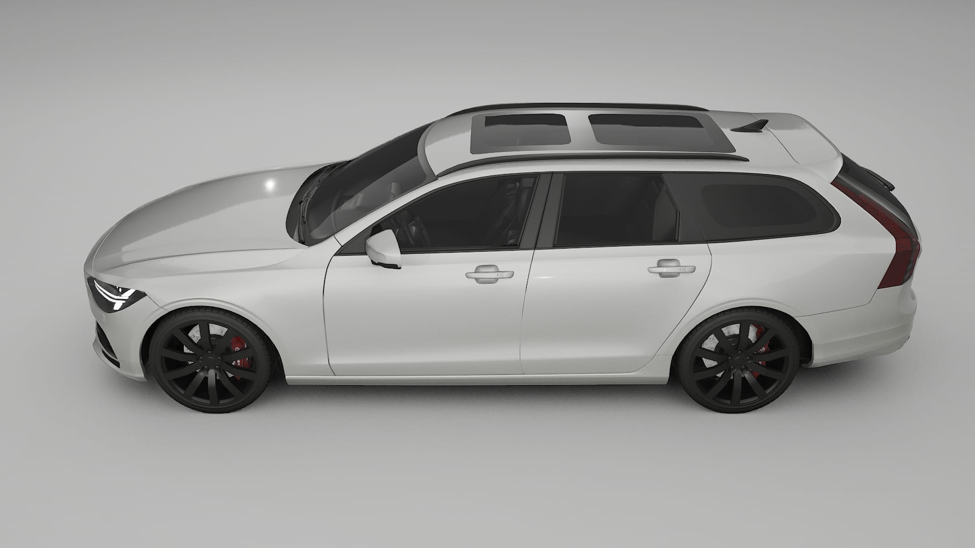 Volvo V90 P5 TPU Lackskyddsfilm | PEARL Färgskiftande PPF – Komplett Förskuret Kit