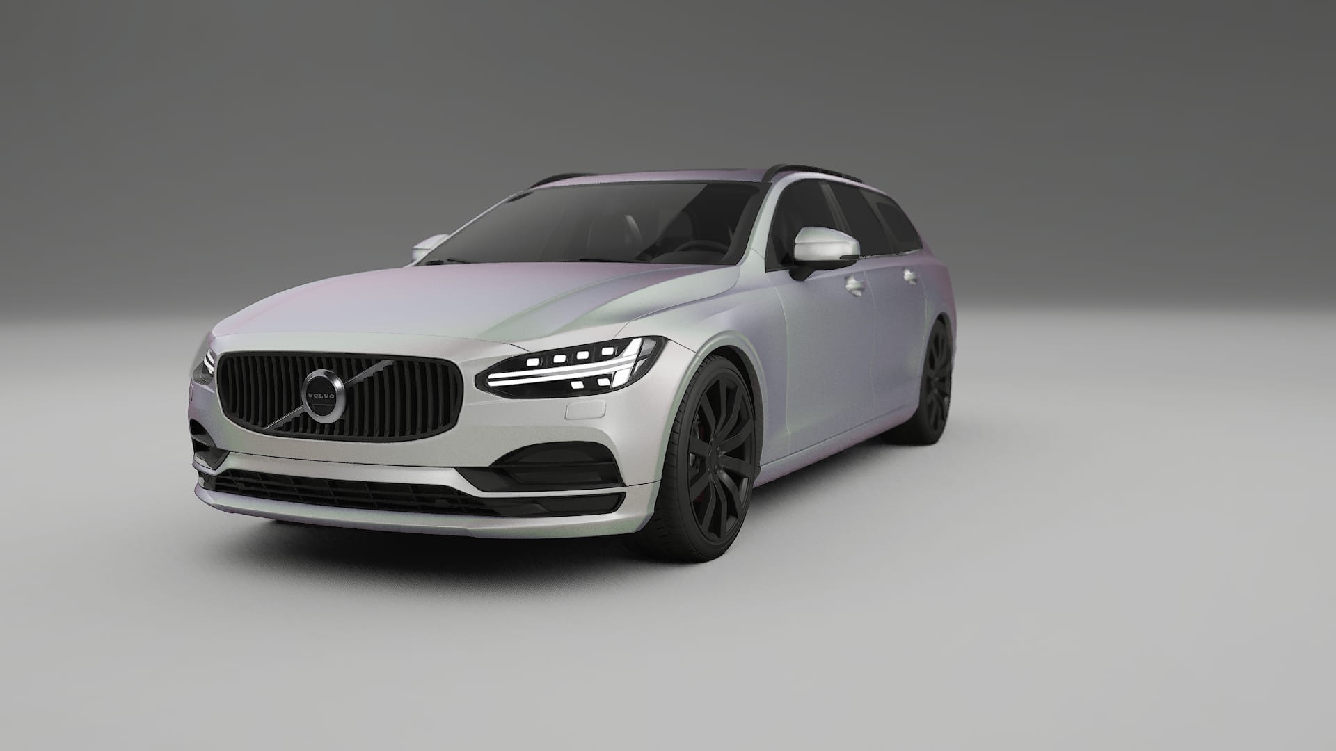 Volvo V90 P5 TPU Lackskyddsfilm | NEBULA Färgskiftande PPF – Komplett Förskuret Kit