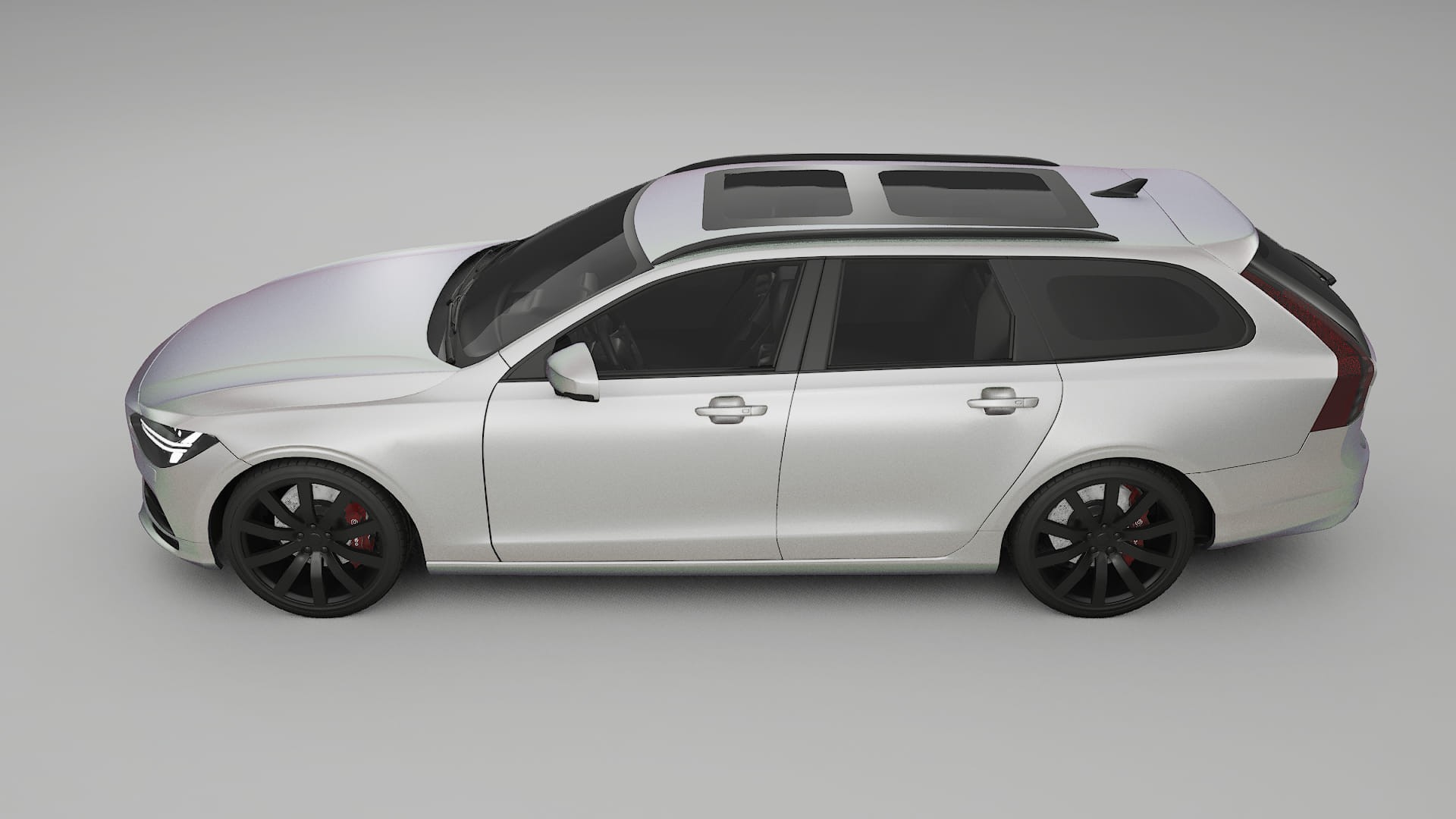 Volvo V90 P5 TPU Lackskyddsfilm | NEBULA Färgskiftande PPF – Komplett Förskuret Kit