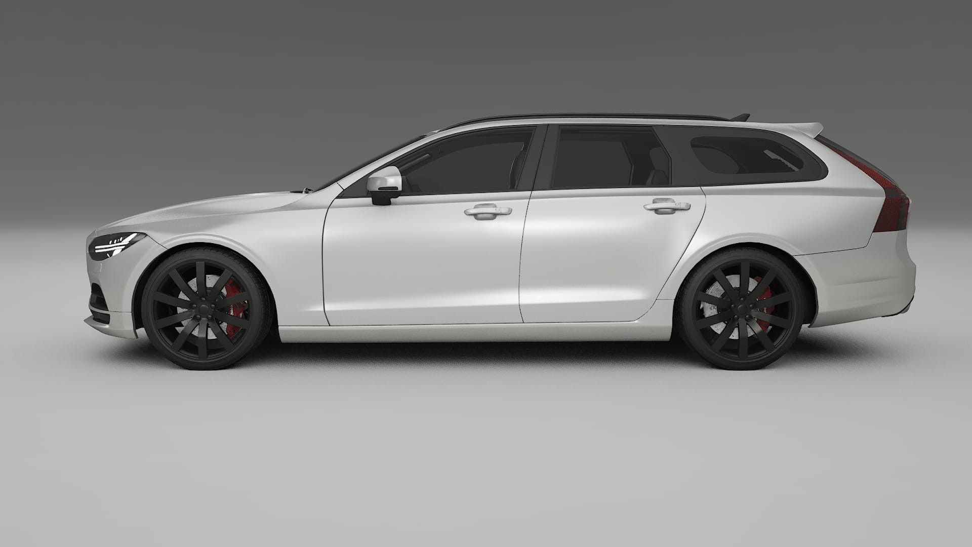 Volvo V90 P5 TPU Lackskyddsfilm | OPAL Färgskiftande PPF – Komplett Förskuret Kit