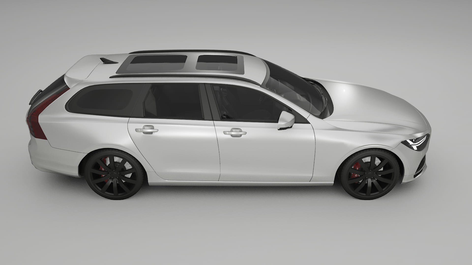 Volvo V90 P5 TPU Lackskyddsfilm | OPAL Färgskiftande PPF – Komplett Förskuret Kit