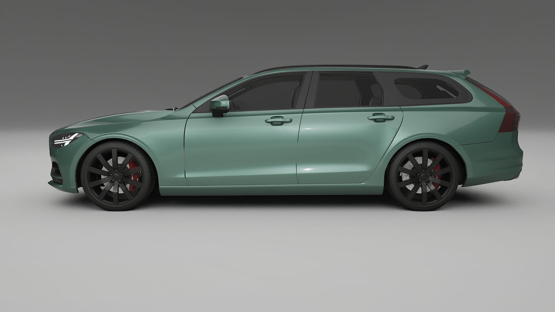 Volvo V90 P5 TPU Lackskyddsfilm | EVERGREEN Färgskiftande PPF – Komplett Förskuret Kit