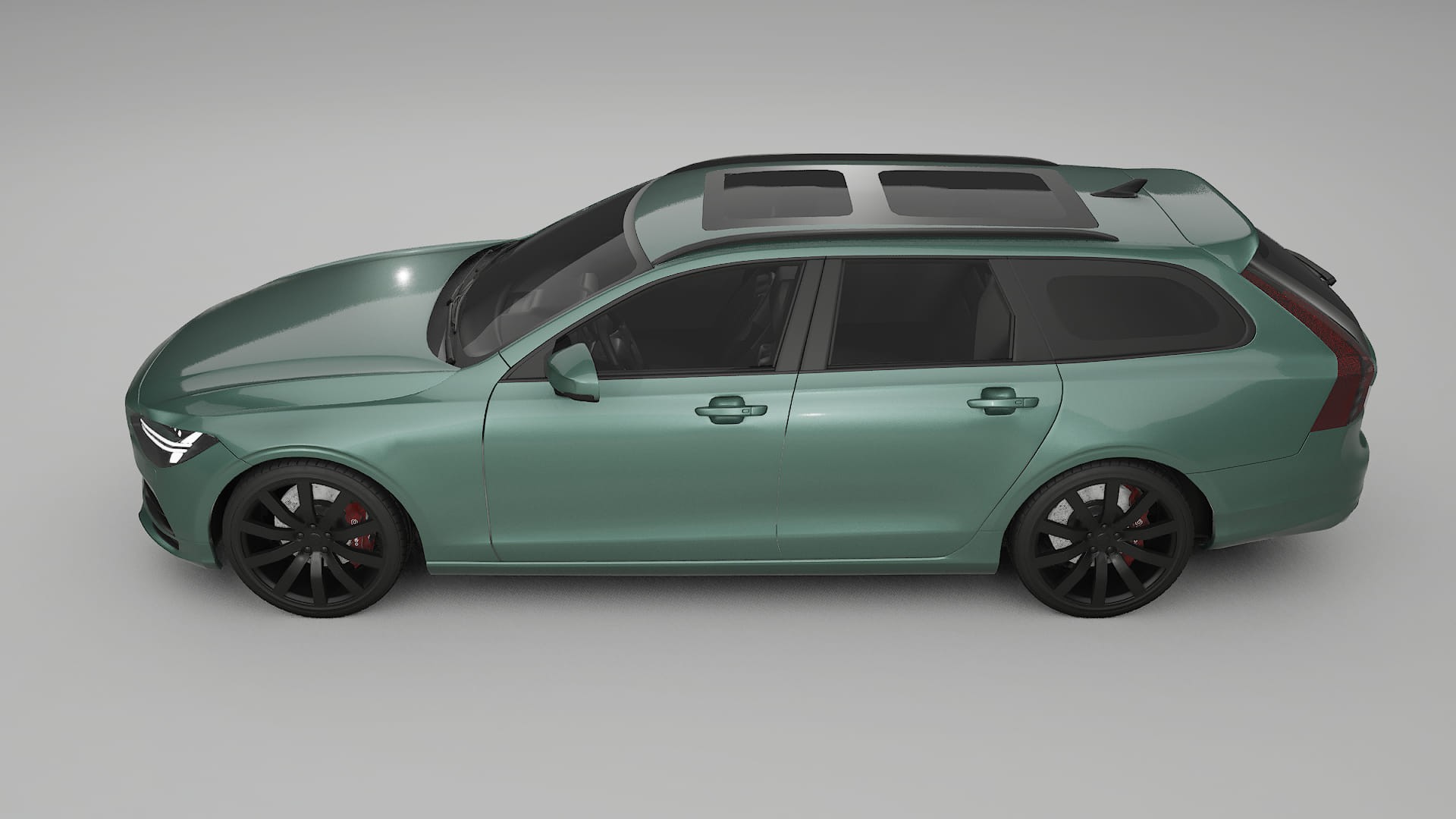 Volvo V90 P5 TPU Lackskyddsfilm | EVERGREEN Färgskiftande PPF – Komplett Förskuret Kit