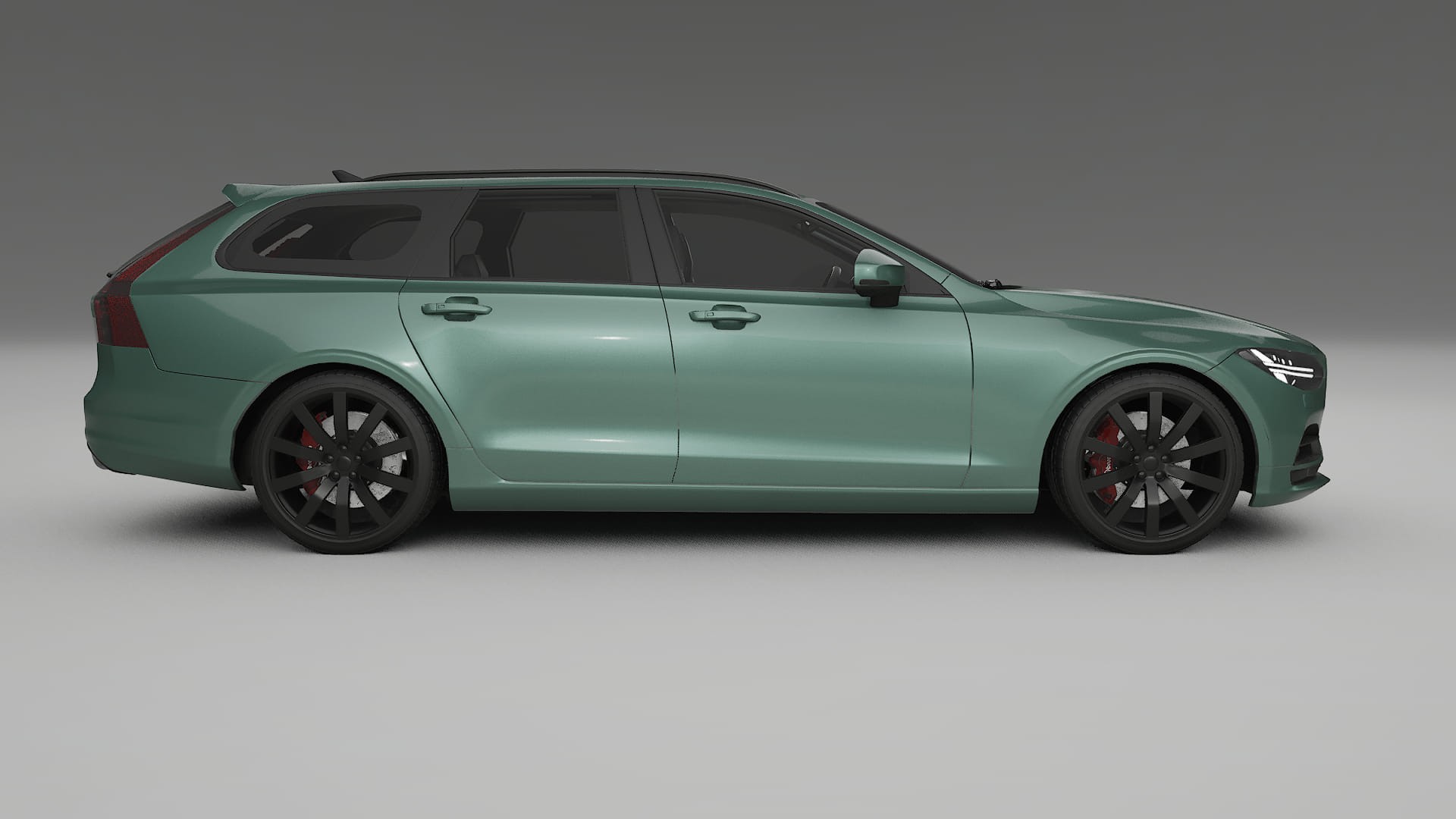 Volvo V90 P5 TPU Lackskyddsfilm | EVERGREEN Färgskiftande PPF – Komplett Förskuret Kit