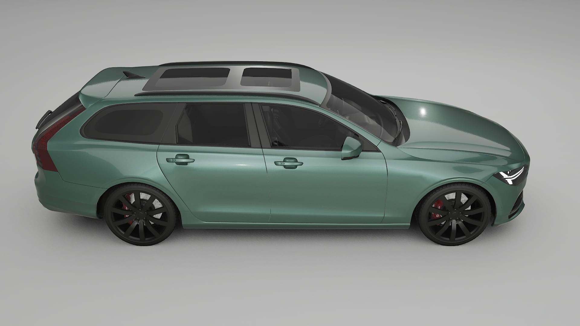 Volvo V90 P5 TPU Lackskyddsfilm | EVERGREEN Färgskiftande PPF – Komplett Förskuret Kit
