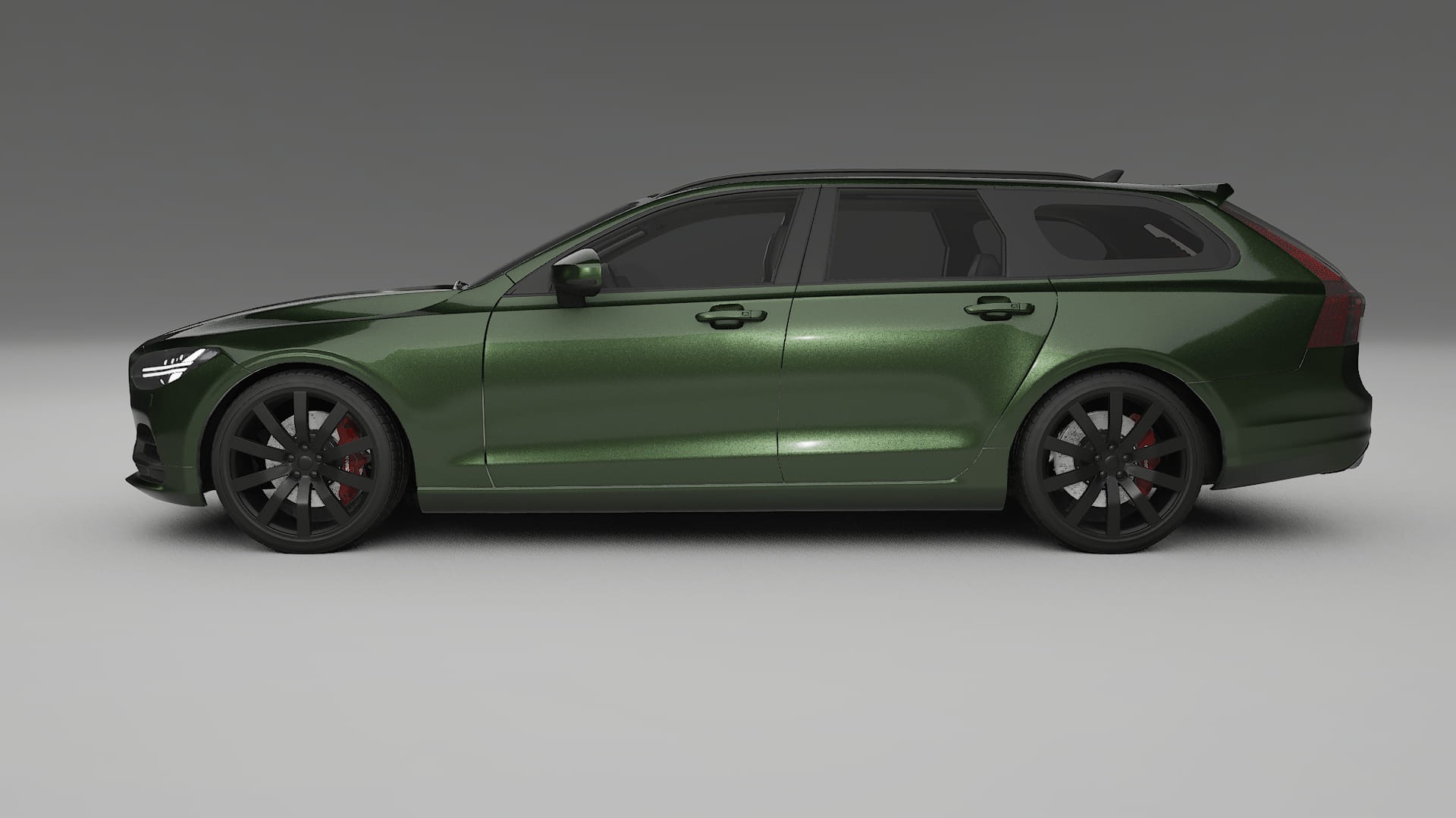 Volvo V90 P5 TPU Lackskyddsfilm | LAGOON Färgskiftande PPF – Komplett Förskuret Kit