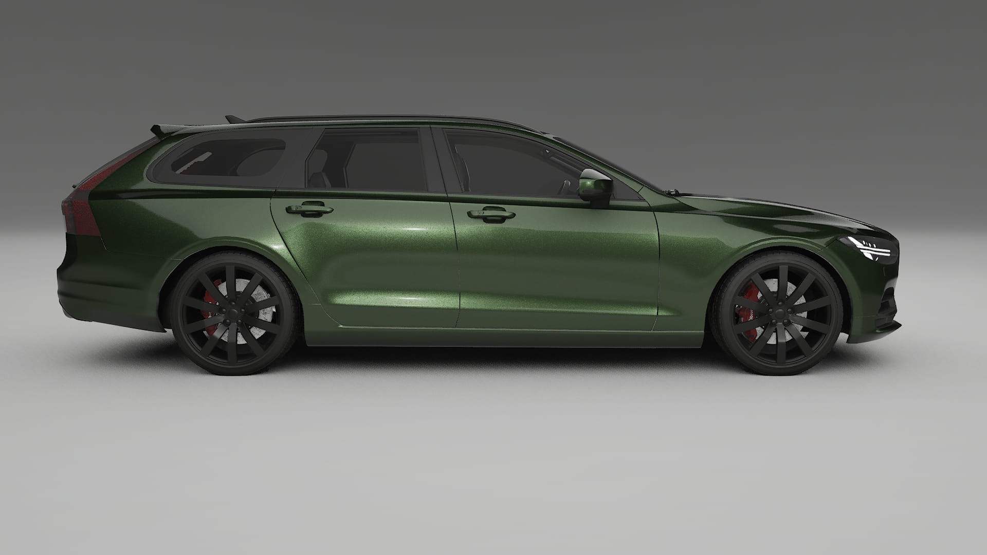 Volvo V90 P5 TPU Lackskyddsfilm | LAGOON Färgskiftande PPF – Komplett Förskuret Kit