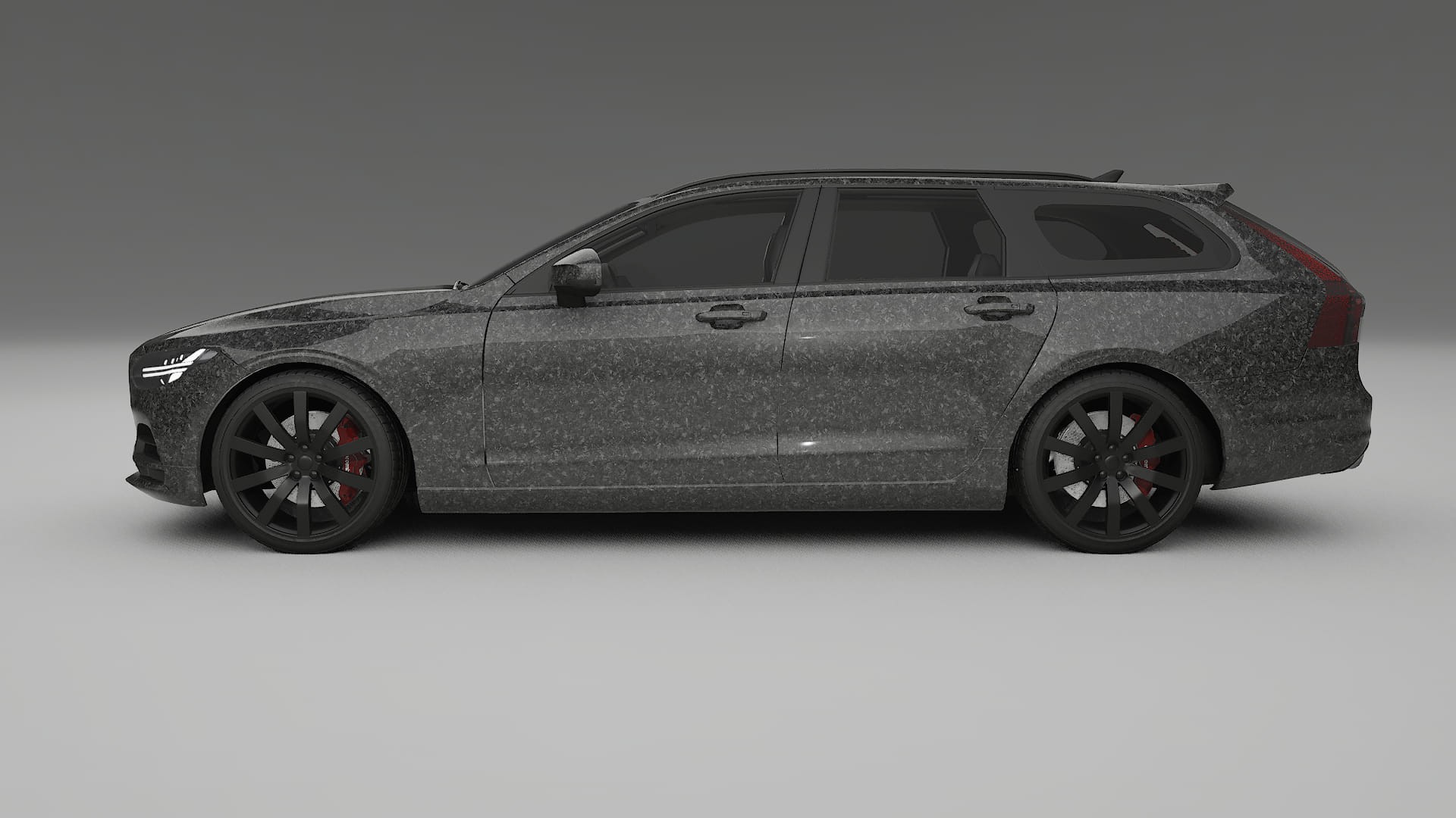 Volvo V90 P5 TPU Lackskyddsfilm | FORGED S Färgskiftande PPF – Komplett Förskuret Kit