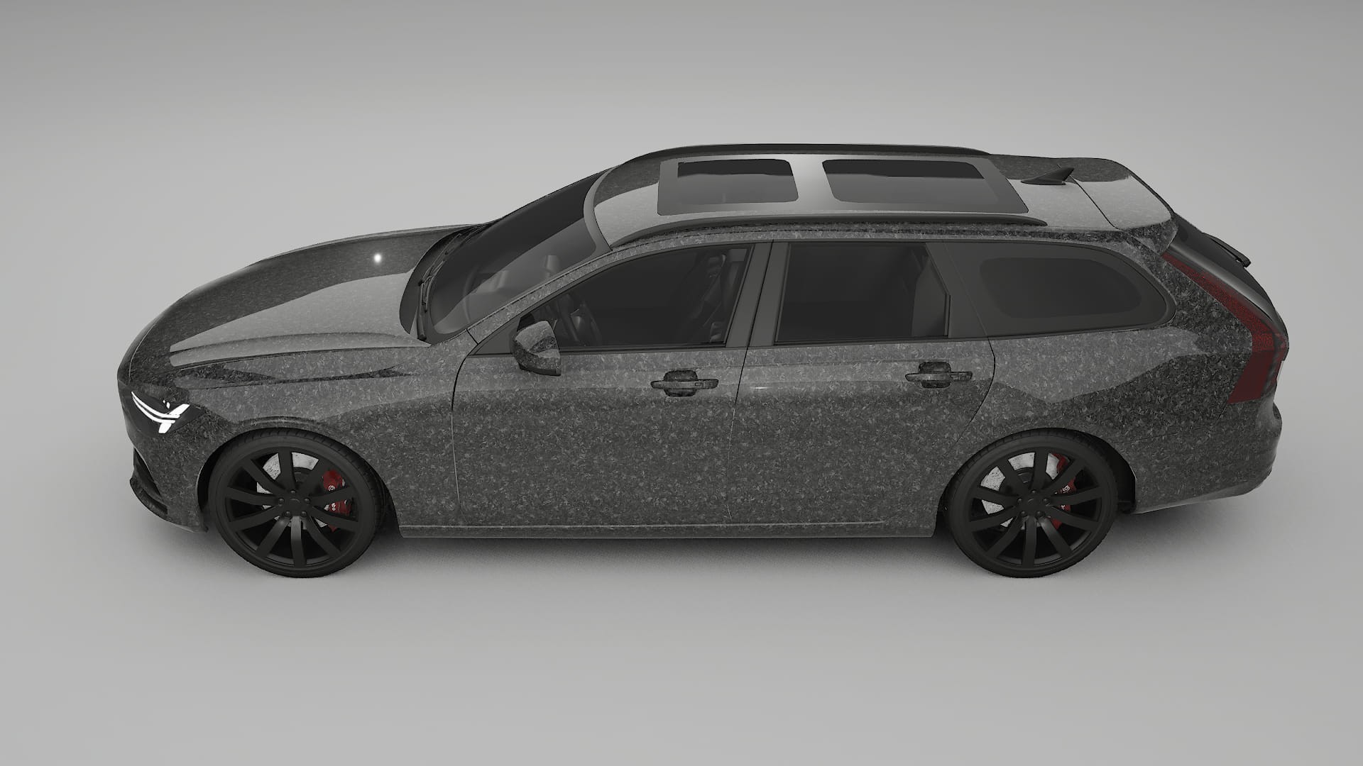 Volvo V90 P5 TPU Lackskyddsfilm | FORGED S Färgskiftande PPF – Komplett Förskuret Kit