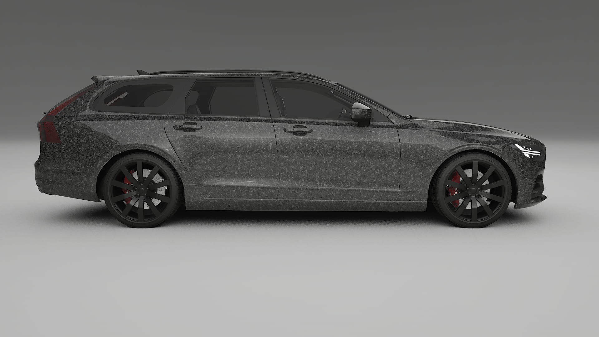 Volvo V90 P5 TPU Lackskyddsfilm | FORGED S Färgskiftande PPF – Komplett Förskuret Kit