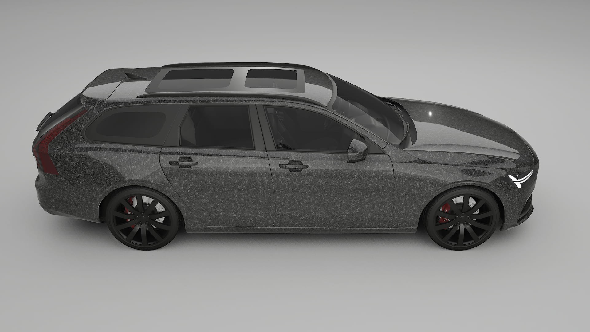 Volvo V90 P5 TPU Lackskyddsfilm | FORGED S Färgskiftande PPF – Komplett Förskuret Kit