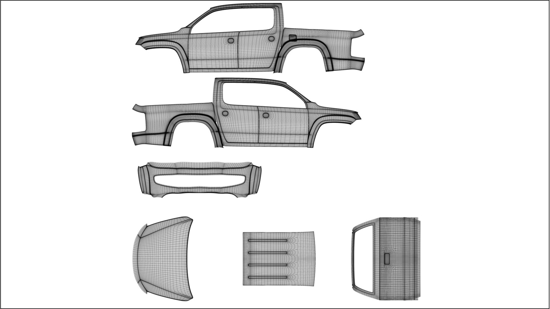VW Amarok 2H TPU Lackskyddsfilm | BLUSH Färgskiftande PPF – Komplett Förskuret Kit 2