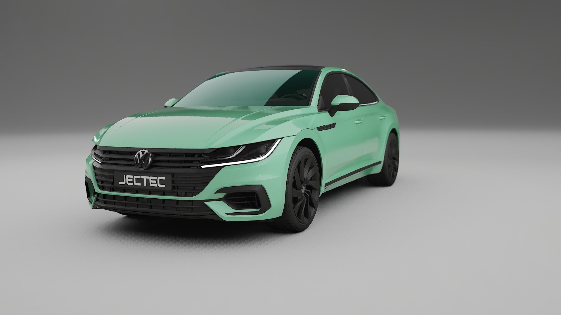 VW Arteon R 3H prefacelift pre LCI TPU Lackskyddsfilm | DUSTY Färgskiftande PPF – Komplett Förskuret Kit