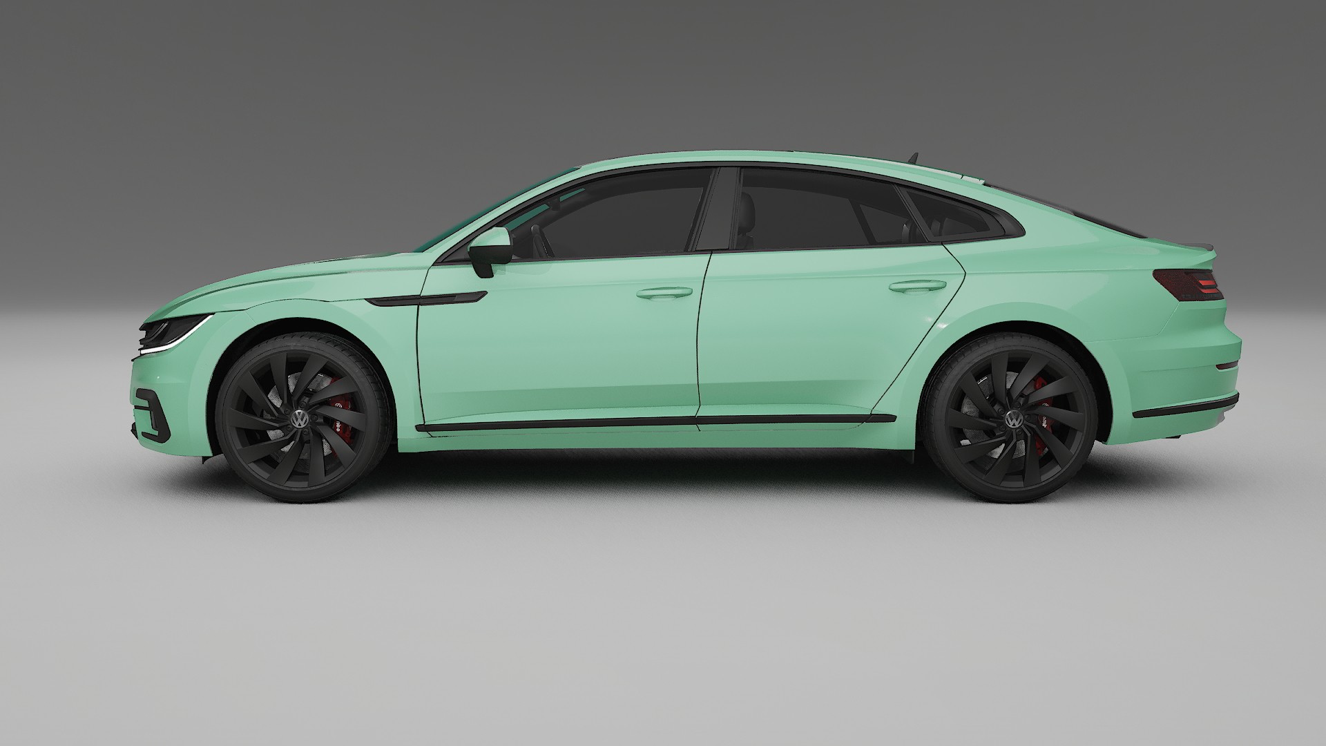 VW Arteon R 3H prefacelift pre LCI TPU Lackskyddsfilm | DUSTY Färgskiftande PPF – Komplett Förskuret Kit