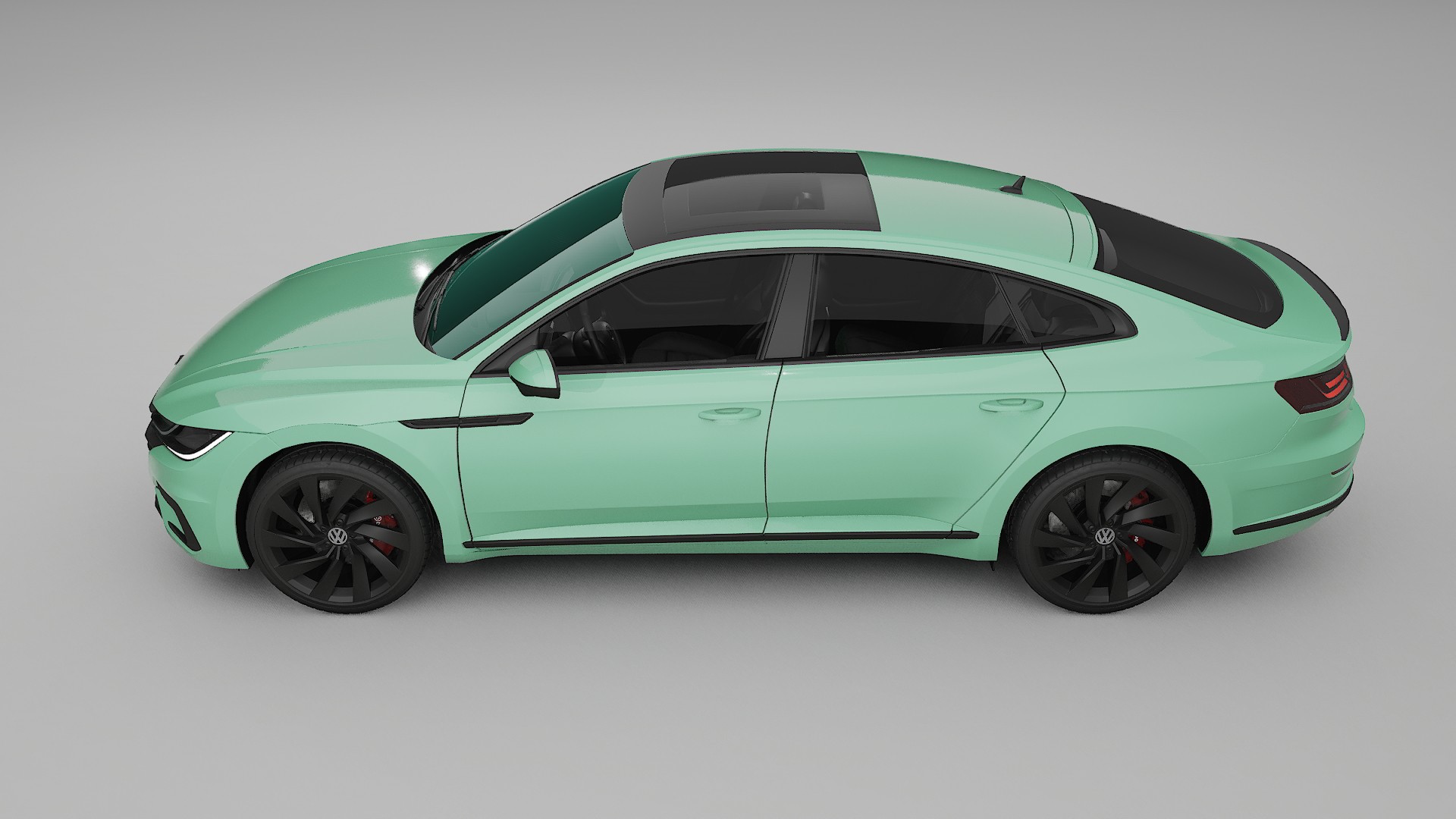 VW Arteon R 3H prefacelift pre LCI TPU Lackskyddsfilm | DUSTY Färgskiftande PPF – Komplett Förskuret Kit