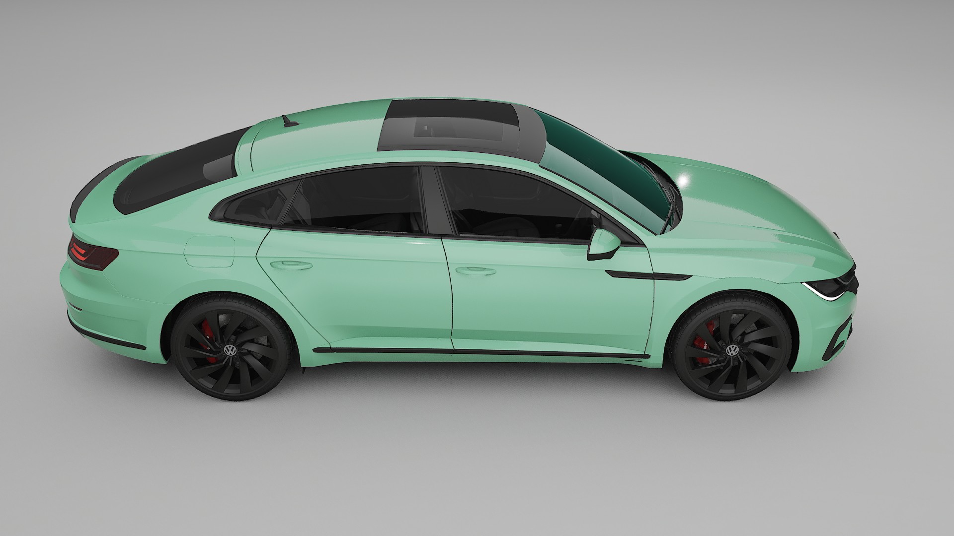 VW Arteon R 3H prefacelift pre LCI TPU Lackskyddsfilm | DUSTY Färgskiftande PPF – Komplett Förskuret Kit