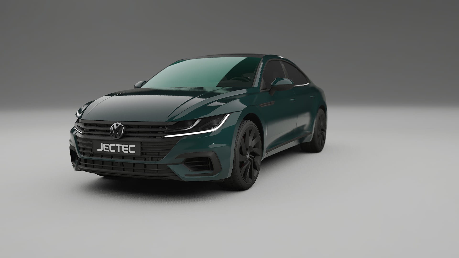 VW Arteon R 3H prefacelift pre LCI TPU Lackskyddsfilm | INFERNO Färgskiftande PPF – Komplett Förskuret Kit