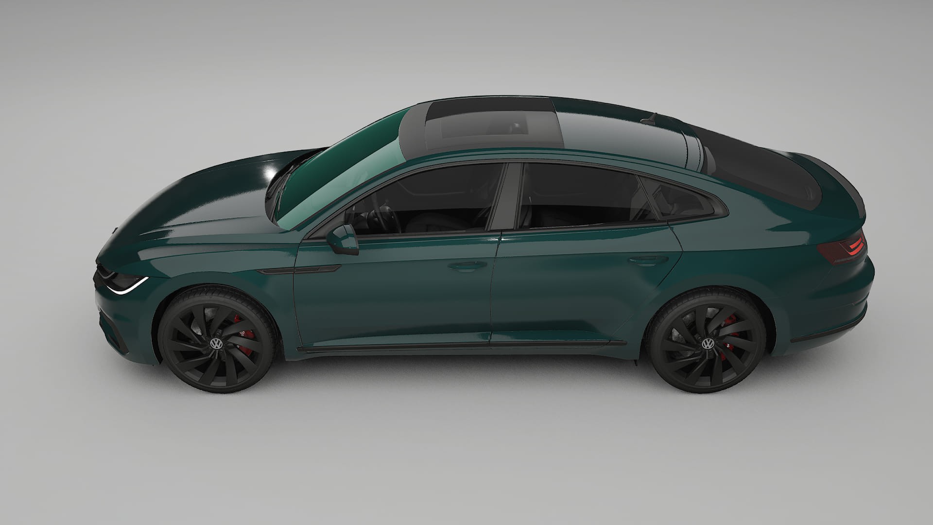 VW Arteon R 3H prefacelift pre LCI TPU Lackskyddsfilm | INFERNO Färgskiftande PPF – Komplett Förskuret Kit