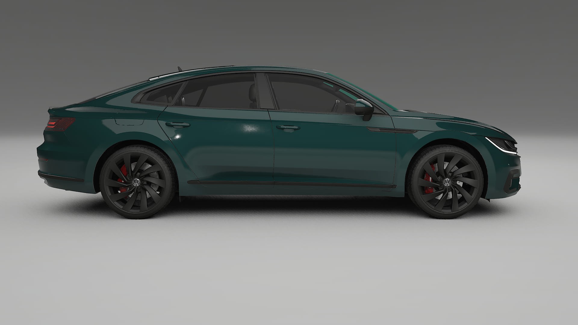 VW Arteon R 3H prefacelift pre LCI TPU Lackskyddsfilm | INFERNO Färgskiftande PPF – Komplett Förskuret Kit