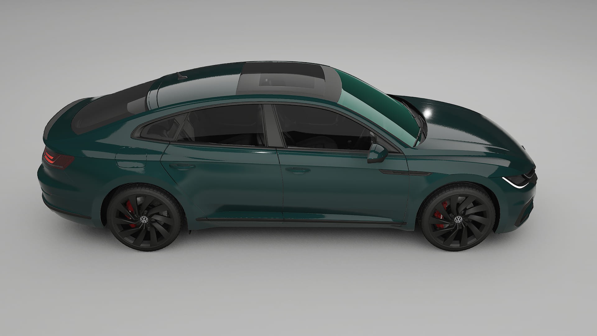 VW Arteon R 3H prefacelift pre LCI TPU Lackskyddsfilm | INFERNO Färgskiftande PPF – Komplett Förskuret Kit