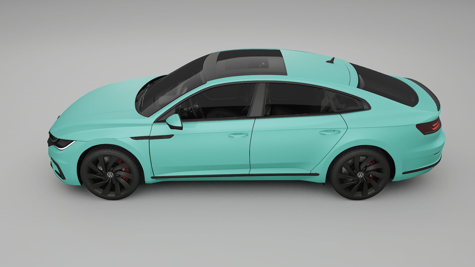 VW Arteon R 3H prefacelift pre LCI TPU Lackskyddsfilm | FROST Färgskiftande PPF – Komplett Förskuret Kit