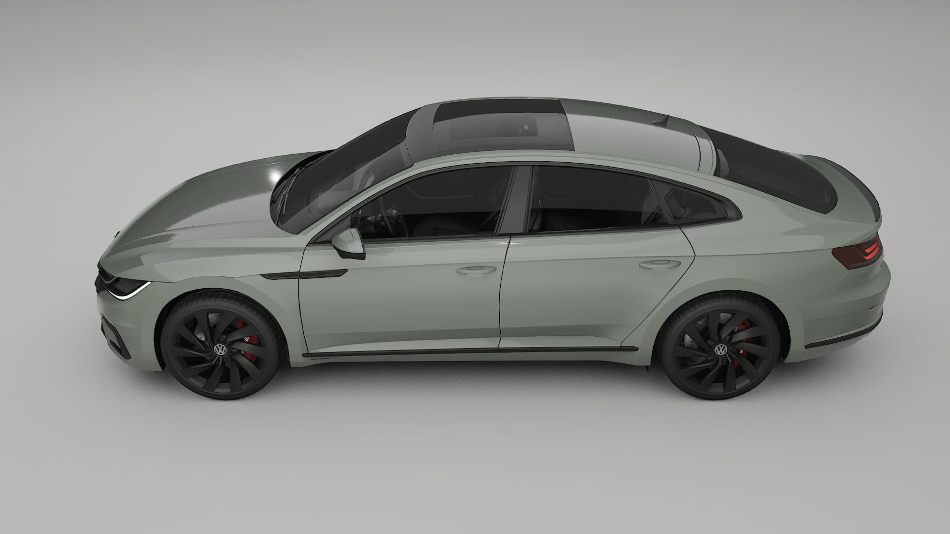 VW Arteon R 3H prefacelift pre LCI TPU Lackskyddsfilm | SLATE Färgskiftande PPF – Komplett Förskuret Kit