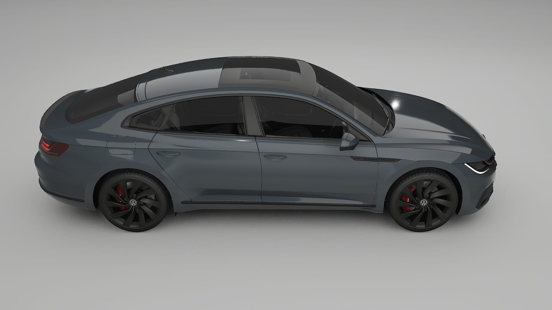 VW Arteon R 3H prefacelift pre LCI TPU Lackskyddsfilm | GRANITE Färgskiftande PPF – Komplett Förskuret Kit