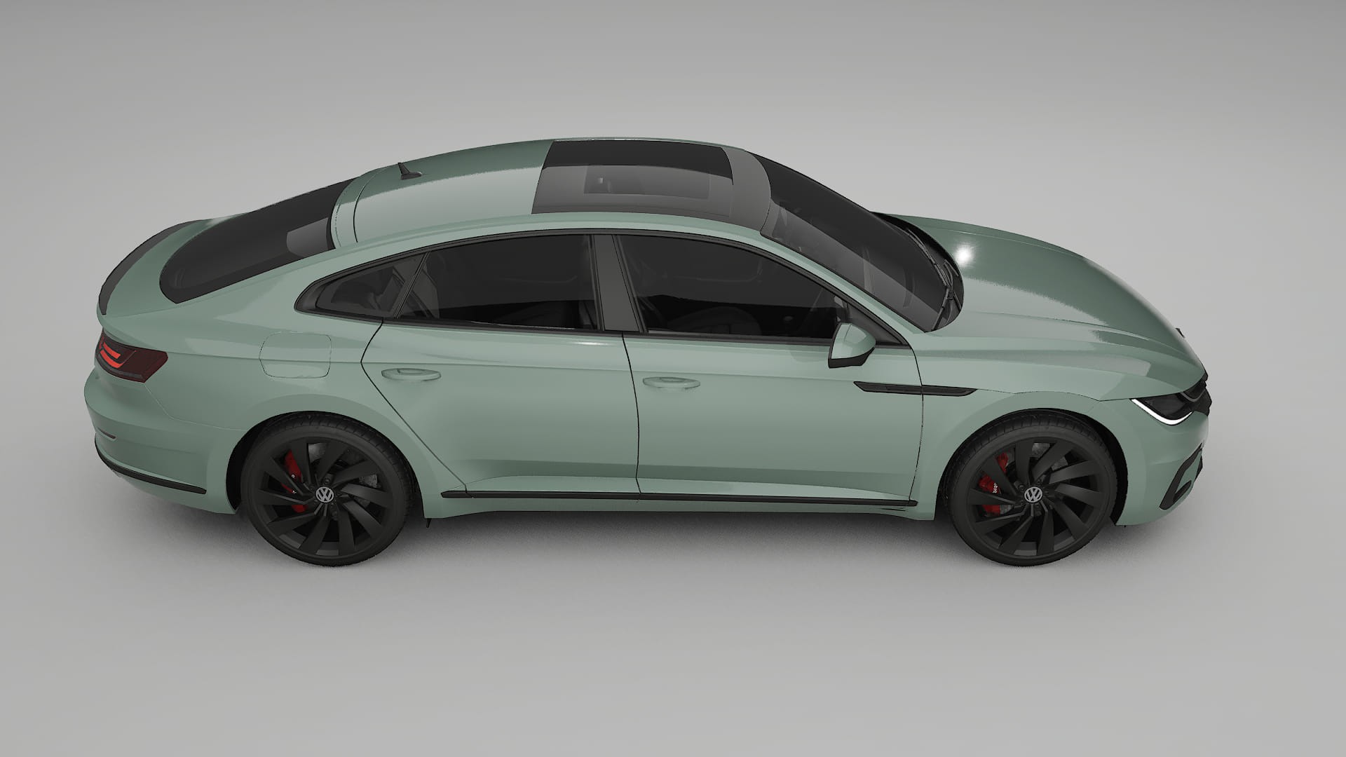 VW Arteon R 3H prefacelift pre LCI TPU Lackskyddsfilm | CINDER Färgskiftande PPF – Komplett Förskuret Kit