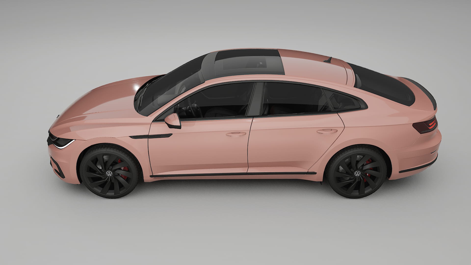 VW Arteon R 3H prefacelift pre LCI TPU Lackskyddsfilm | BLUSH Färgskiftande PPF – Komplett Förskuret Kit